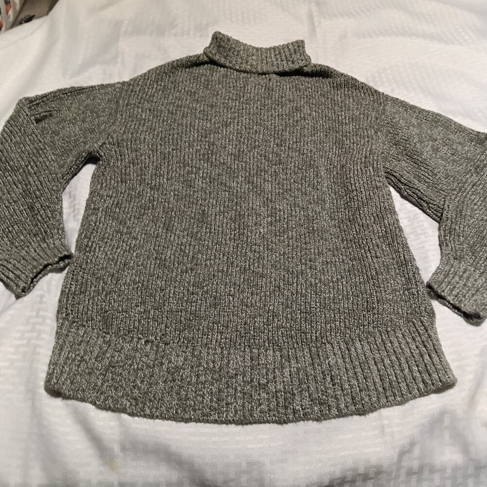 Aerie Mockneck Cotton Sweater Marled Green Size Medium Comfort Cozy Cottagecore - Picture 8 of 8